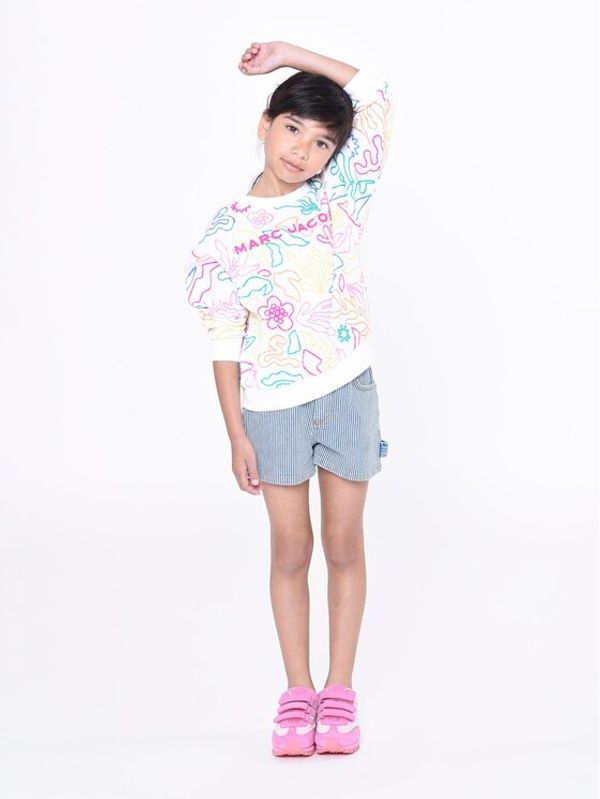 The Marc Jacobs The Marc Jacobs Суитшърт W15648 S Бял Regular Fit