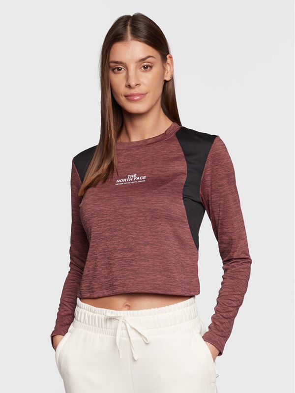 The North Face The North Face Тениска от техническо трико NF0A7Z9S Бордо Regular Fit