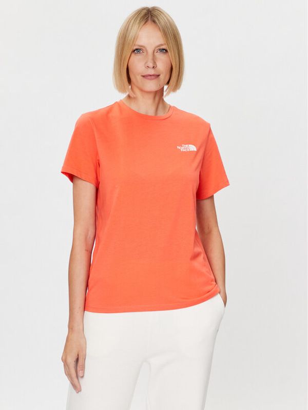 The North Face The North Face Тишърт Foundation Graphic NF0A55B2 Оранжев Regular Fit
