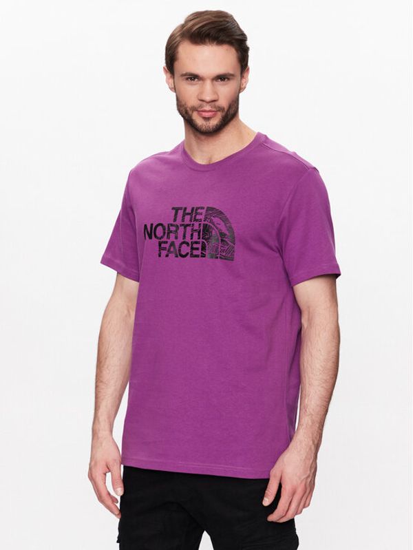 The North Face The North Face Тишърт Woodcut Dome NF0A827H Виолетов Regular Fit