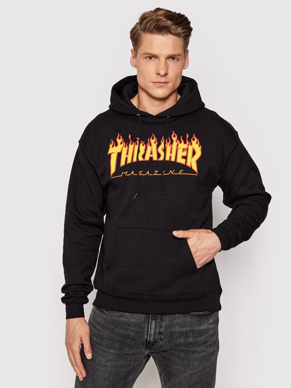 Thrasher Thrasher Суитшърт Flame Черен Regular Fit