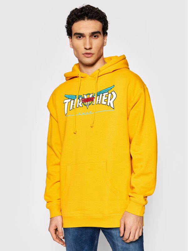 Thrasher Thrasher Суитшърт VENTURE Collab Жълт Regular Fit