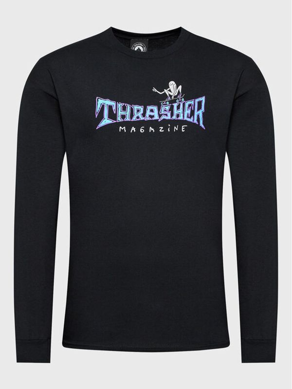 Thrasher Thrasher Тениска с дълъг ръкав Gonz Thumbs Up Черен Regular Fit