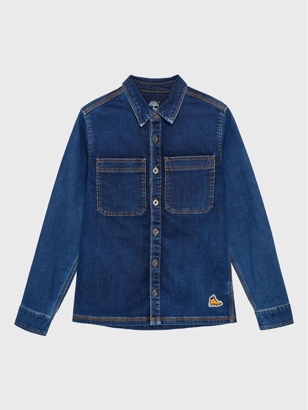 Timberland Timberland дънкова риза T25T52 S Тъмносин Regular Fit