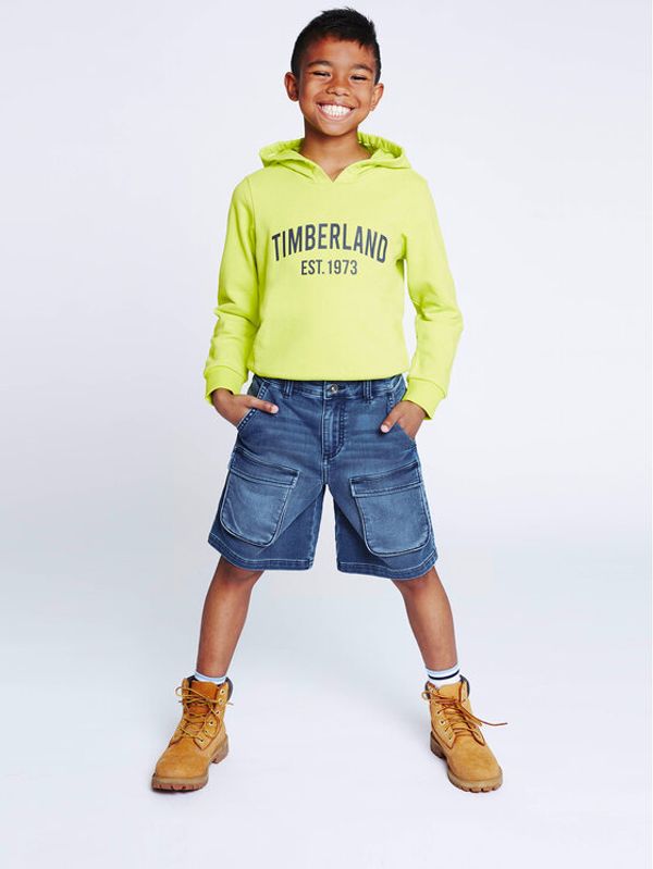 Timberland Timberland Дънкови шорти T24C21 D Син Regular Fit