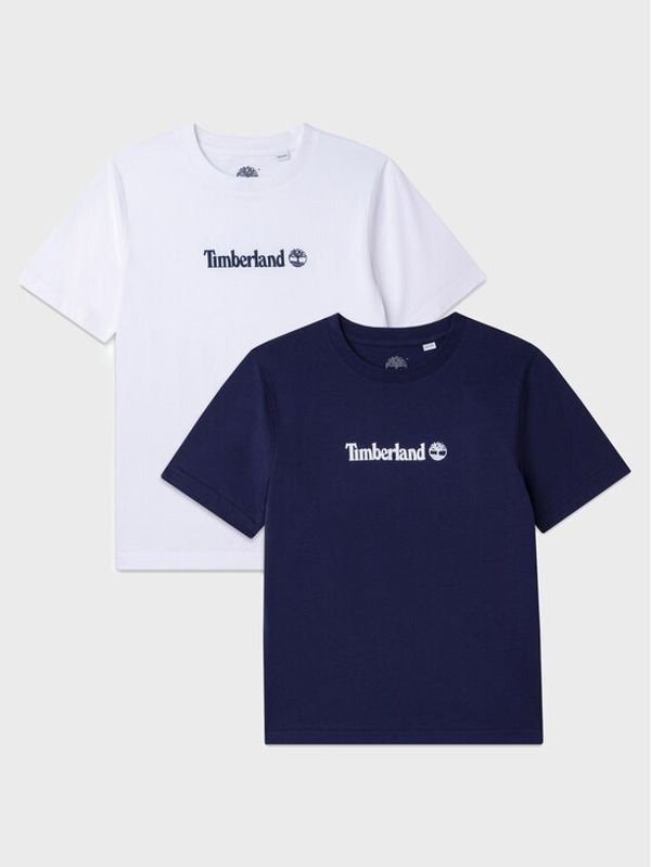 Timberland Timberland Комплект 2 тишъртки T25T27 S Цветен Regular Fit