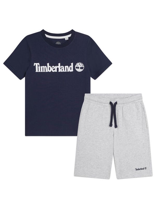 Timberland Timberland Комплект тишърт и панталонки T28137 D Цветен Regular Fit
