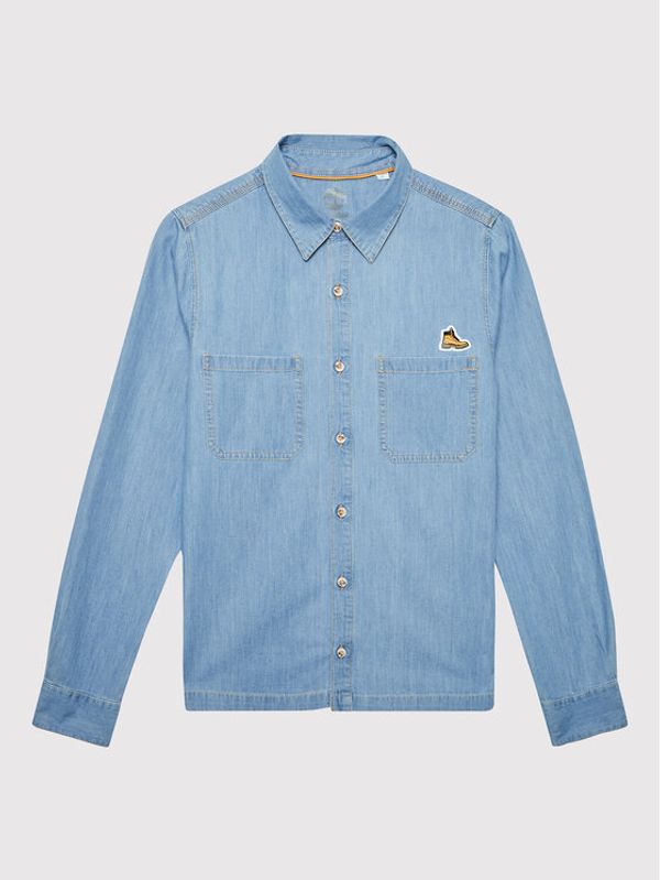 Timberland Timberland Риза T25T25 S Син Regular Fit