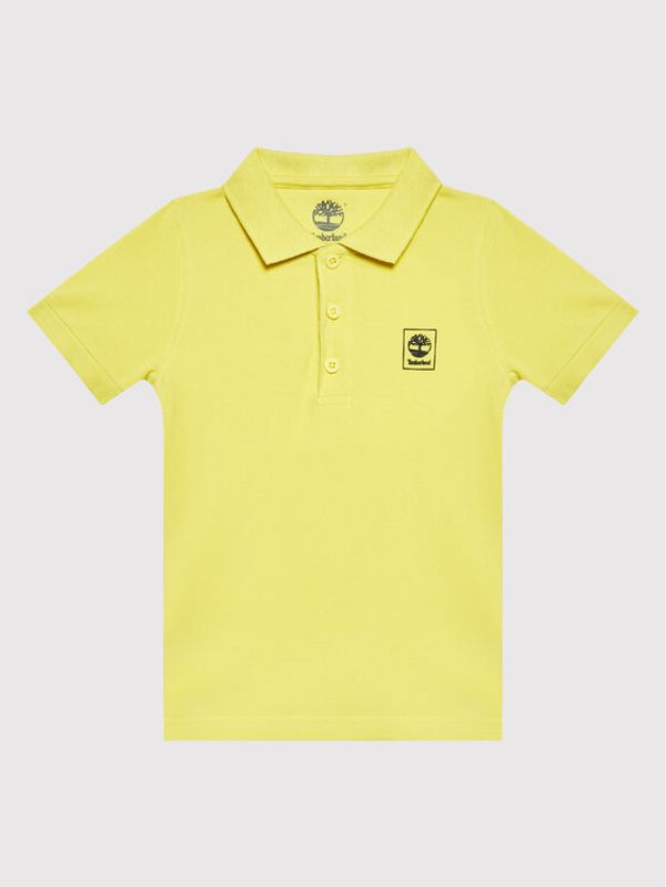 Timberland Timberland Тениска с яка и копчета T25T00 518 Жълт Regular Fit