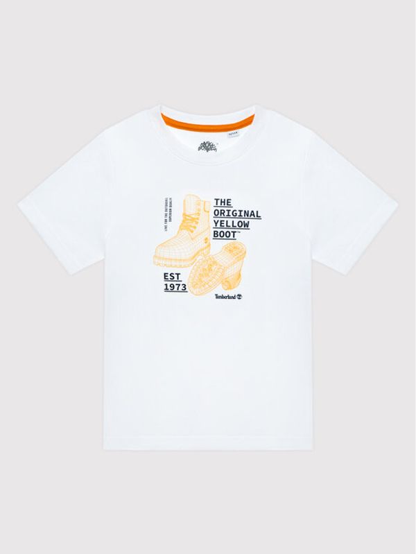 Timberland Timberland Тишърт T25S86 S Бял Regular Fit