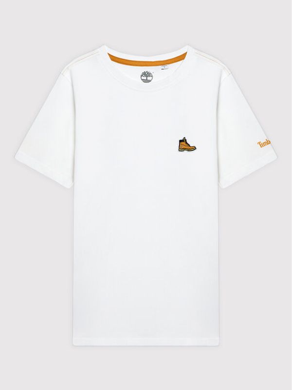 Timberland Timberland Тишърт T25S87 S Бял Regular Fit