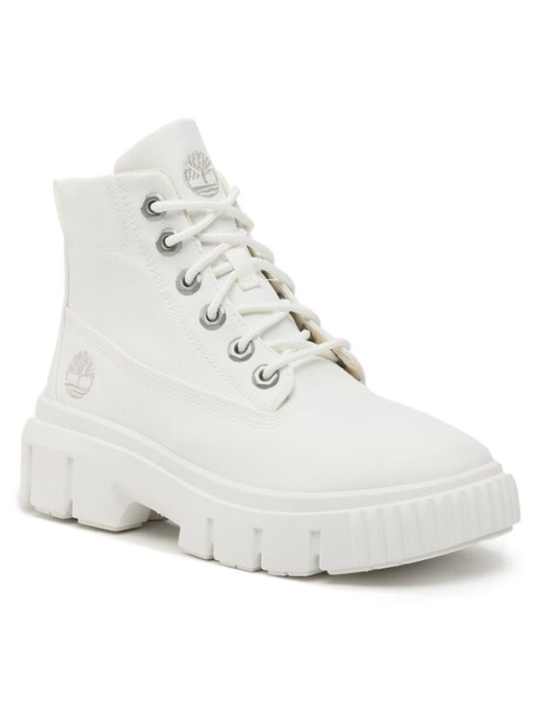 Timberland Timberland Туристически oбувки Greyfield Fabric Boot TB0A2JFQL771 Бял