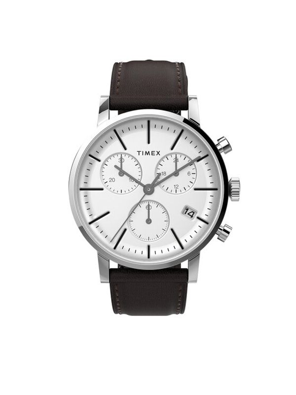Timex Timex Часовник Midtown Chronograph TW2V36600 Кафяв