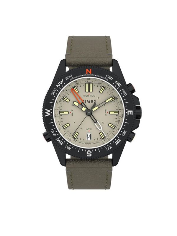 Timex Timex Часовник Tide-Temp-Compass 43mm Eco-Friendly Strap TW2V21800 Черен