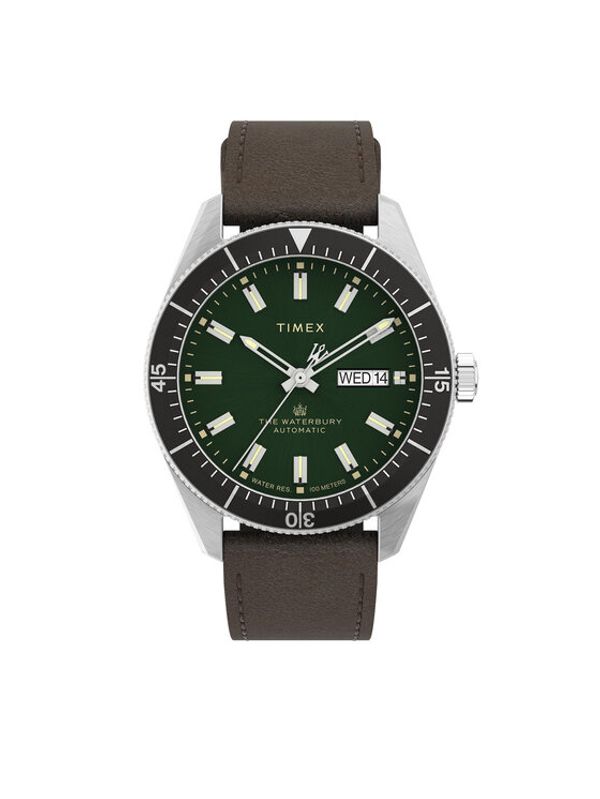 Timex Timex Часовник Waterbury TW2V24700 Кафяв
