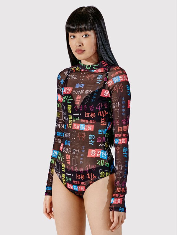 Togoshi Togoshi Боди TG22-BOD001 Черен Slim Fit