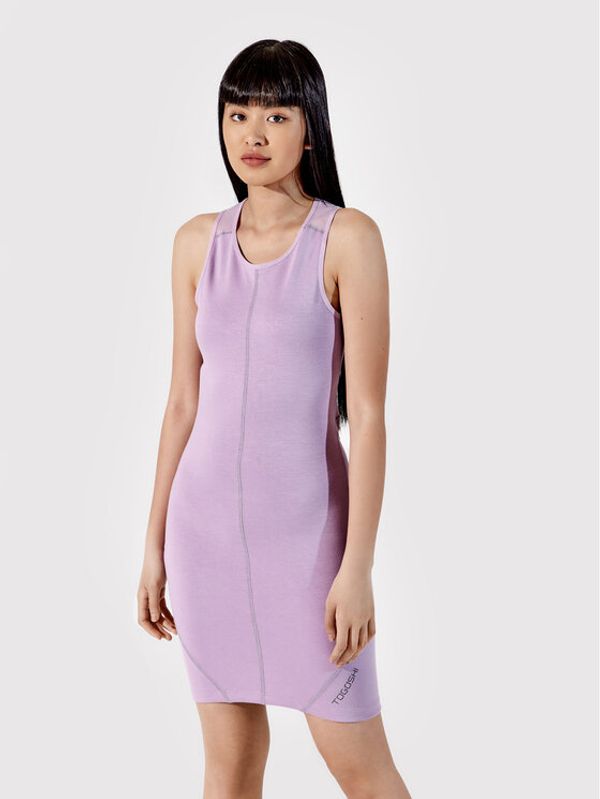 Togoshi Togoshi Ежедневна рокля TG22-SUD002 Виолетов Extra Slim Fit