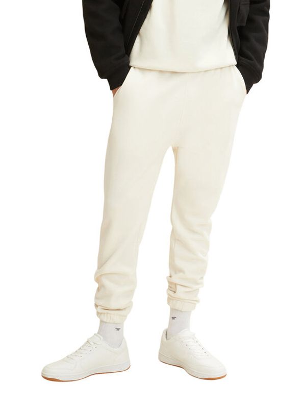 Tom Tailor Denim Tom Tailor Denim Долнище анцуг 1032789 Екрю Regular Fit