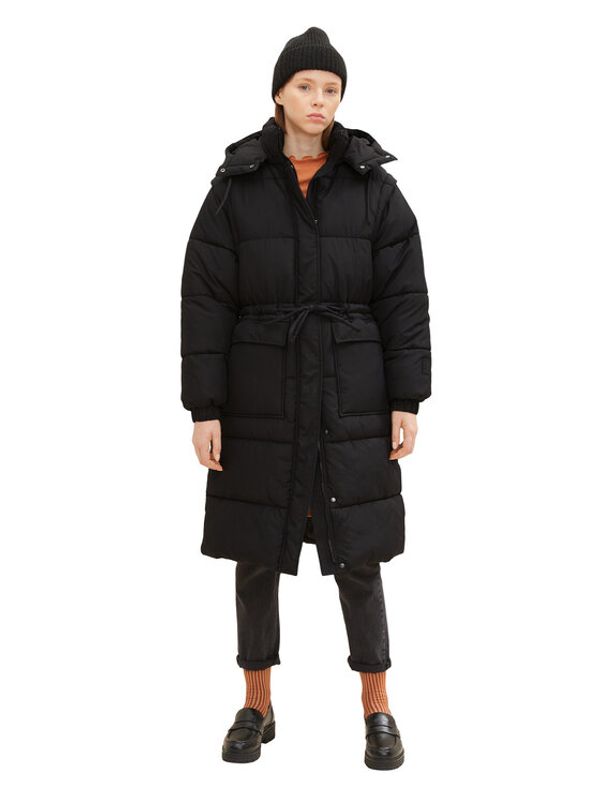 Tom Tailor Denim Tom Tailor Denim Пухено яке 1032688 Черен Regular Fit