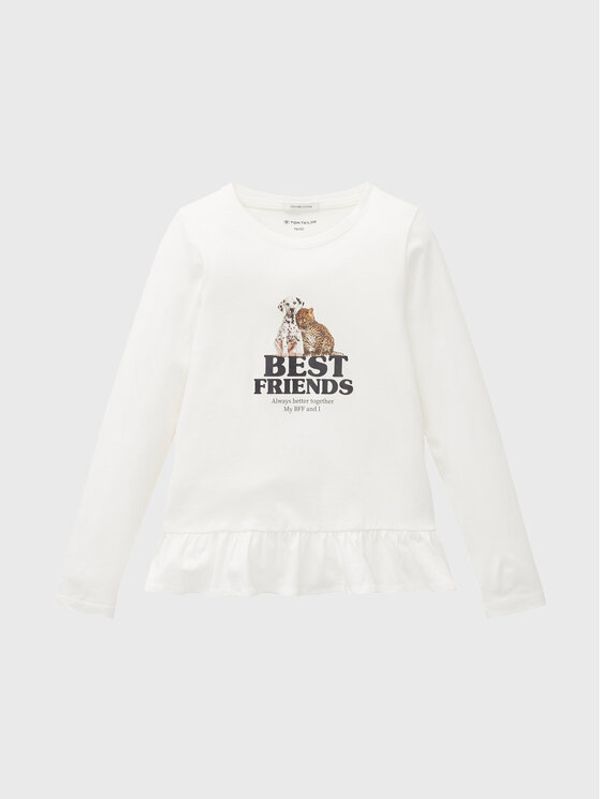 Tom Tailor Tom Tailor Блуза 1032955 Бял Regular Fit