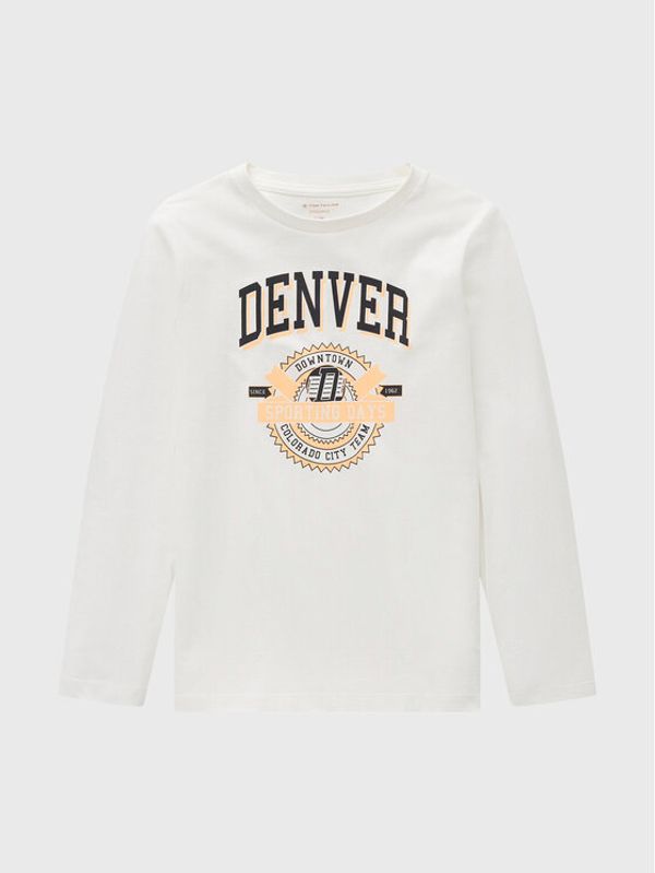 Tom Tailor Tom Tailor Блуза 1033149 Бял Slim Fit