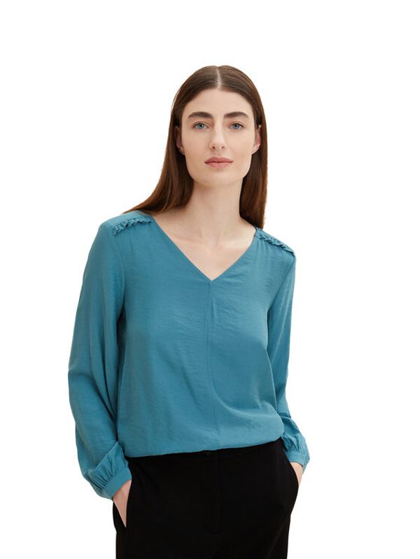 Tom Tailor Tom Tailor Блуза 1034028 Син Regular Fit