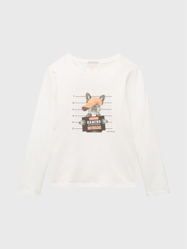 Tom Tailor Tom Tailor Блуза 1034670 Бял Regular Fit
