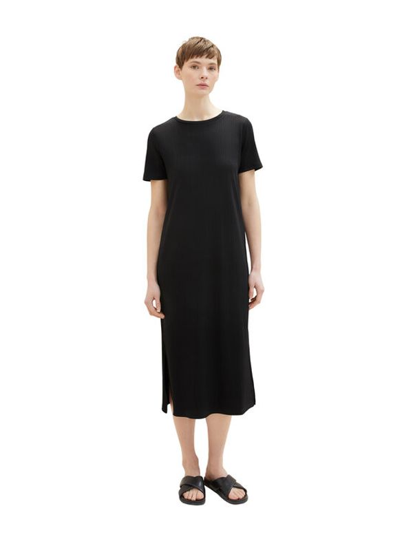 Tom Tailor Tom Tailor Denim Ежедневна рокля 1035455 Черен Relaxed Fit