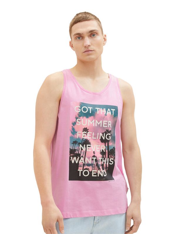 Tom Tailor Tom Tailor Denim Мъжки топ 1037204 Розов Regular Fit