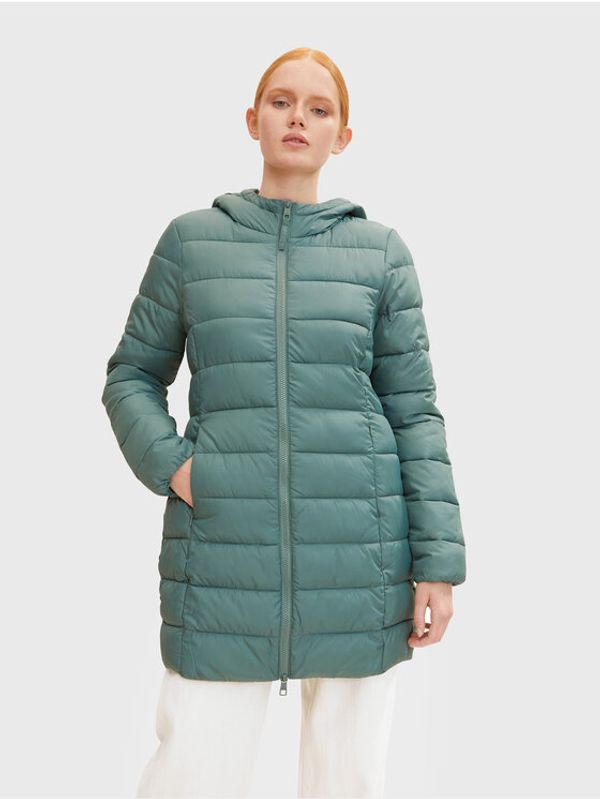 Tom Tailor Tom Tailor Denim Пухено яке 1031391 Зелен Regular Fit