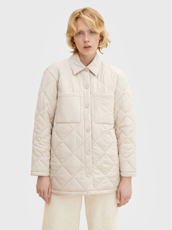 Tom Tailor Tom Tailor Denim Пухено яке 1031392 Бежов Relaxed Fit