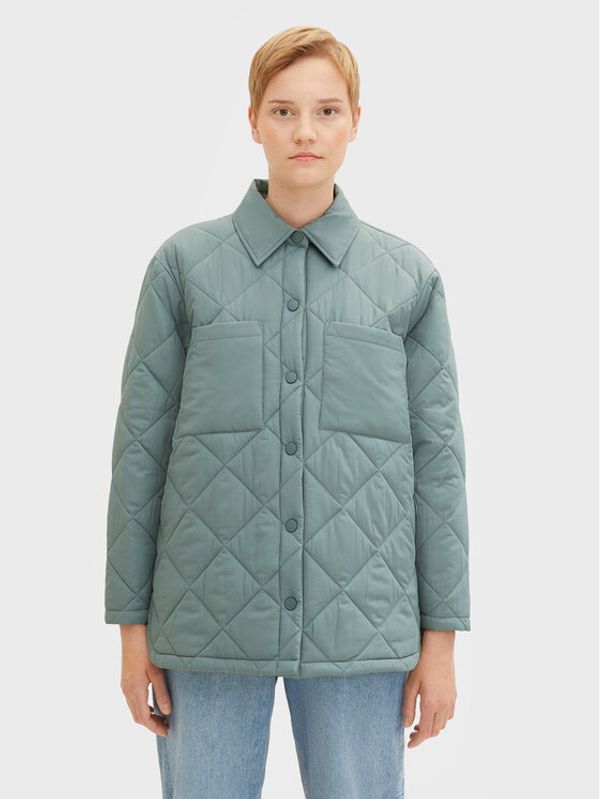 Tom Tailor Tom Tailor Denim Пухено яке 1031392 Зелен Relaxed Fit