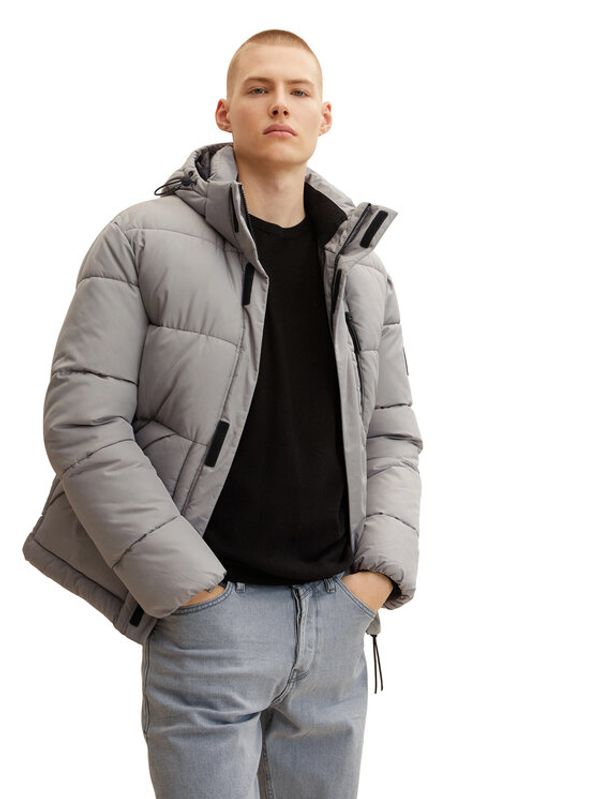 Tom Tailor Tom Tailor Denim Пухено яке 1032434 Сив Regular Fit