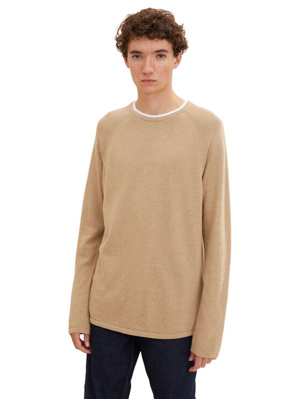 Tom Tailor Tom Tailor Denim Пуловер 1033335 Бежов Regular Fit