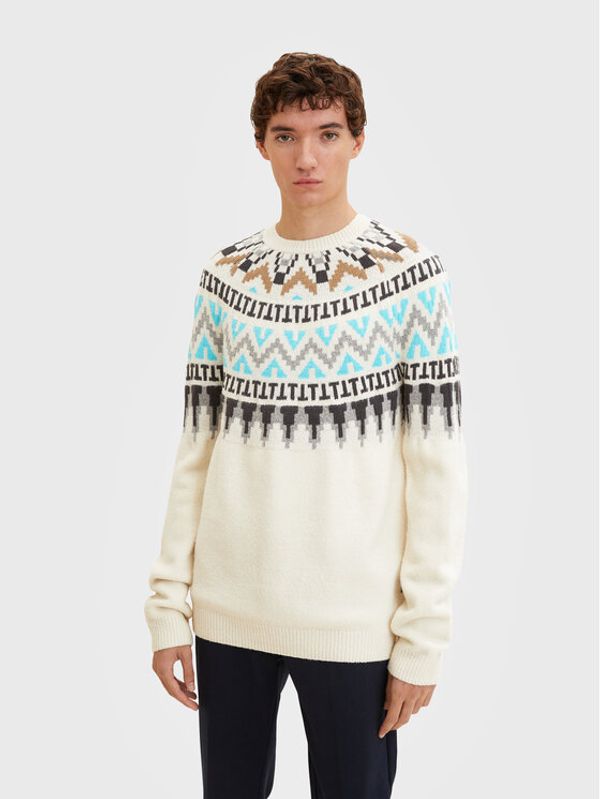 Tom Tailor Tom Tailor Denim Пуловер 1033758 Бежов Regular Fit