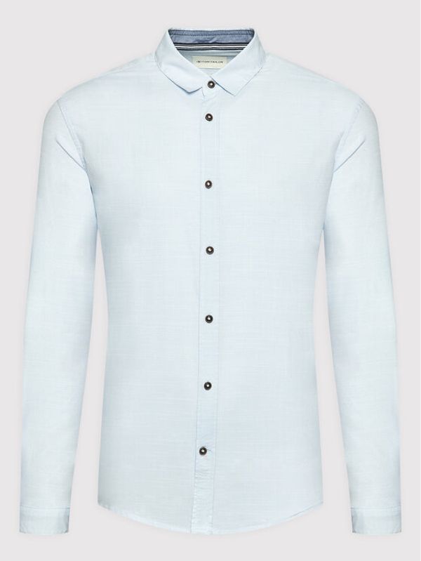 Tom Tailor Tom Tailor Denim Риза 1031056 Син Fitted Fit