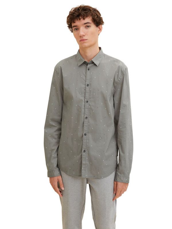 Tom Tailor Tom Tailor Denim Риза 1032370 Сив Regular Fit