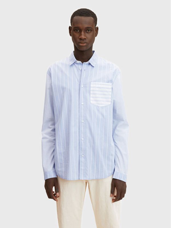 Tom Tailor Tom Tailor Denim Риза 1032372 Син Relaxed Fit
