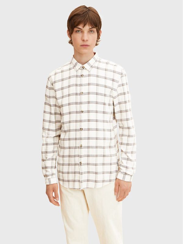 Tom Tailor Tom Tailor Denim Риза 1032378 Бежов Slim Fit