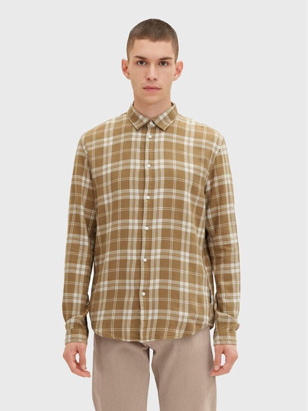 Tom Tailor Tom Tailor Denim Риза 1033729 Бежов Regular Fit