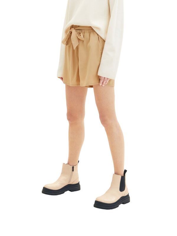 Tom Tailor Tom Tailor Denim Шорти от плат 1035702 Кафяв