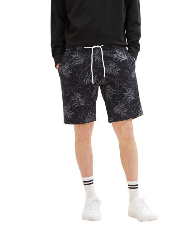 Tom Tailor Tom Tailor Denim Шорти от плат 1037042 Черен Regular Fit