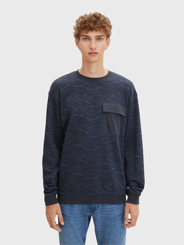 Tom Tailor Tom Tailor Denim Суитшърт 1032780 Тъмносин Basic Fit