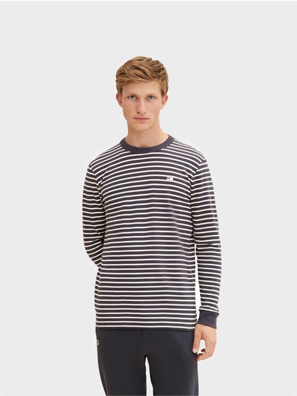 Tom Tailor Tom Tailor Denim Тениска с дълъг ръкав 1033043 Сив Regular Fit