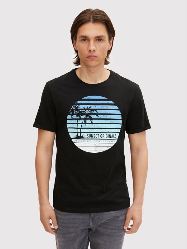 Tom Tailor Tom Tailor Denim Тишърт 1031583 Черен Regular Fit