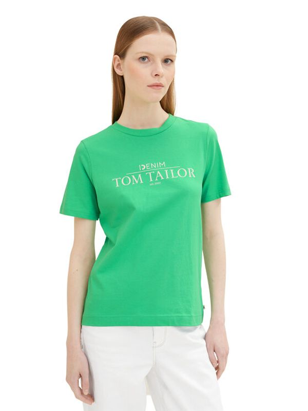 Tom Tailor Tom Tailor Denim Тишърт 1035362 Зелен
