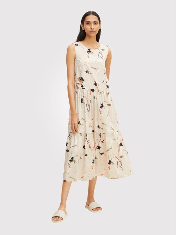 Tom Tailor Tom Tailor Ежедневна рокля 1031791 Бежов Relaxed Fit