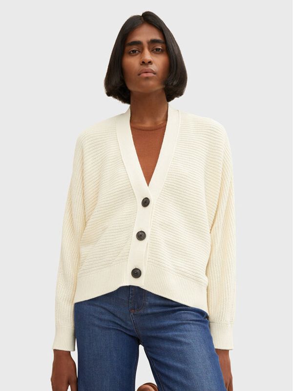 Tom Tailor Tom Tailor Кардиган 1032605 Бежов Regular Fit