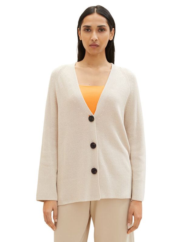 Tom Tailor Tom Tailor Кардиган 1035305 Бежов Regular Fit