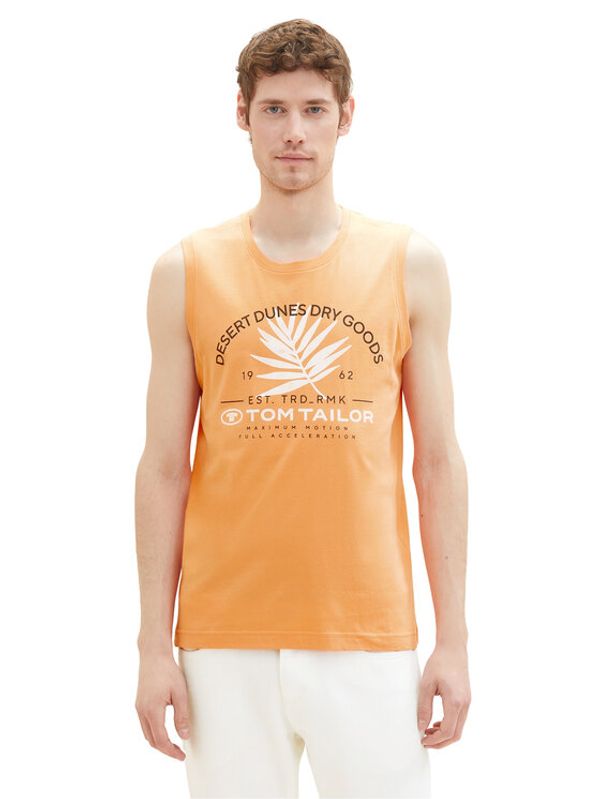 Tom Tailor Tom Tailor Мъжки топ 1036574 Оранжев Regular Fit